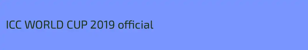 ICC WORLD CUP 2019 official